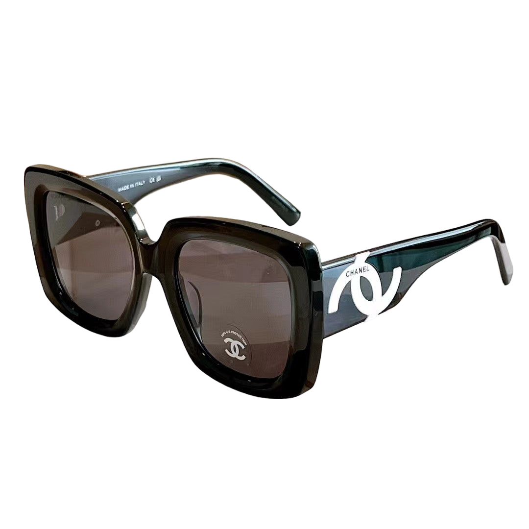 New retro style big logo sunglasses