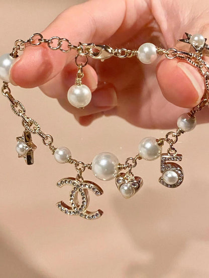 New High Quality Pearl Diamond Bracelet