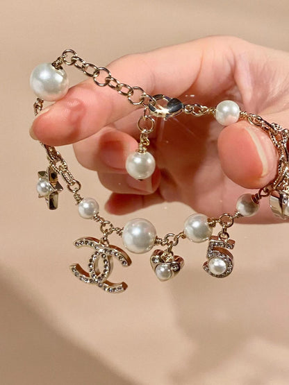 New High Quality Pearl Diamond Bracelet