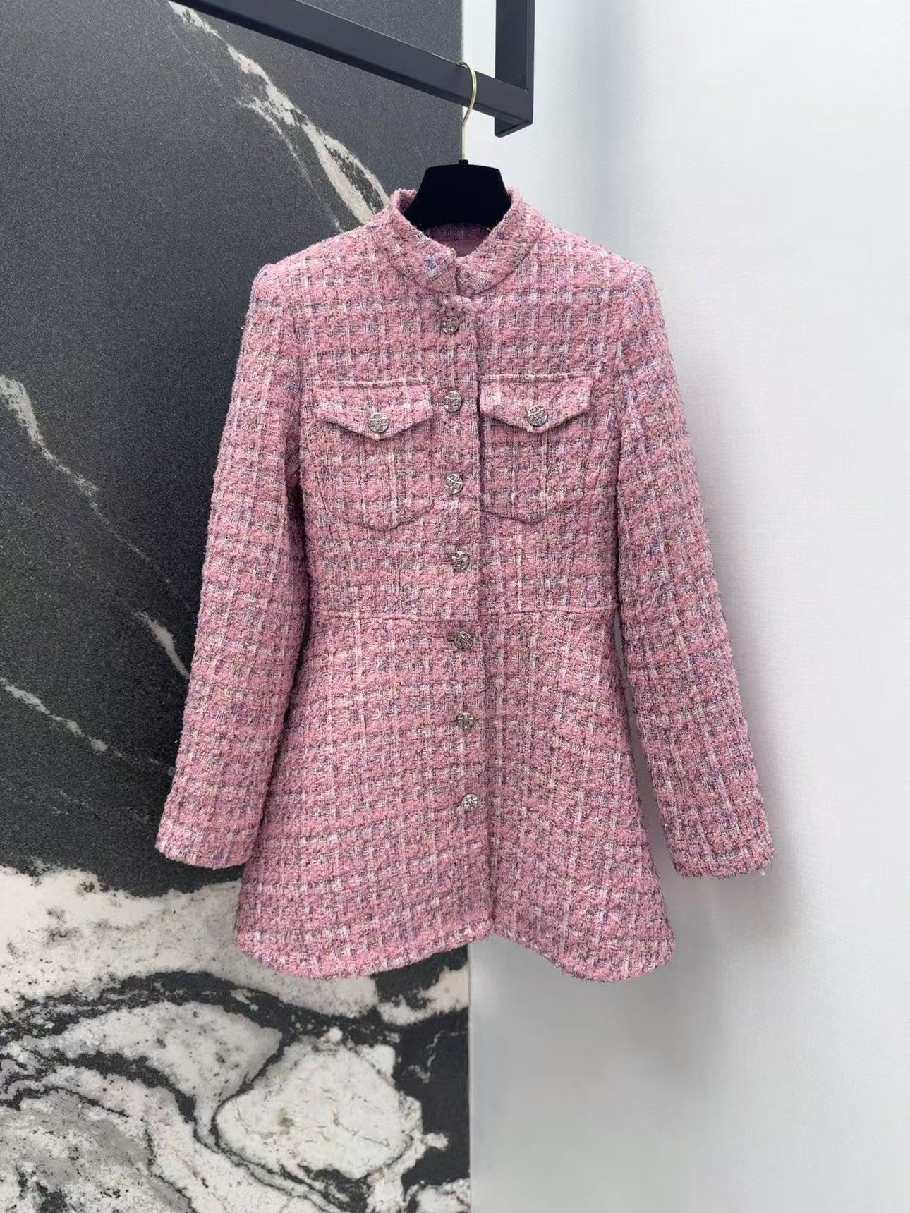 New Woven Midi Jacket Dress