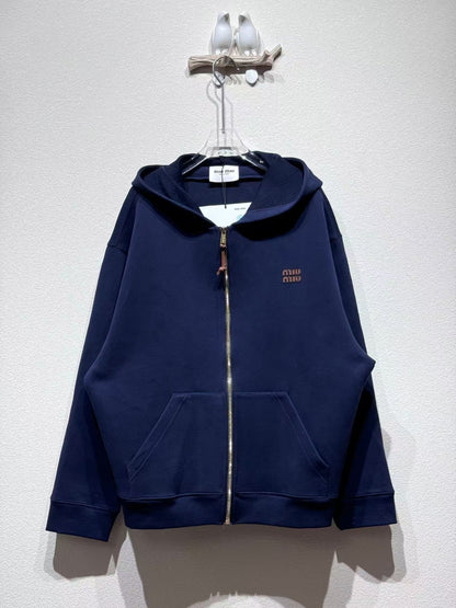 New zip-up hooded jacket