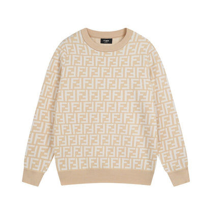 24SS Fashion elements jacquard wool knitwear