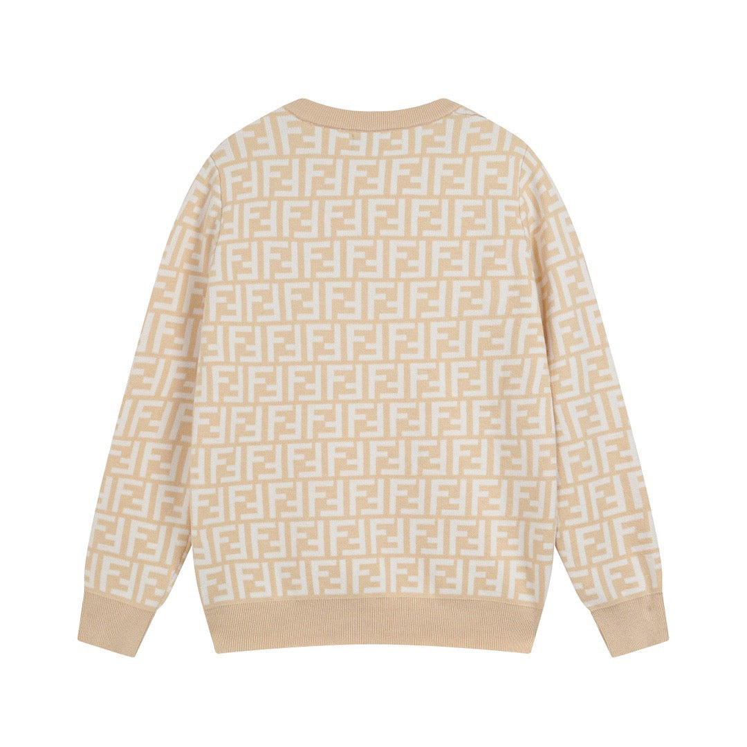 24SS Fashion elements jacquard wool knitwear