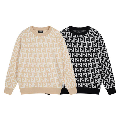 24SS Fashion elements jacquard wool knitwear