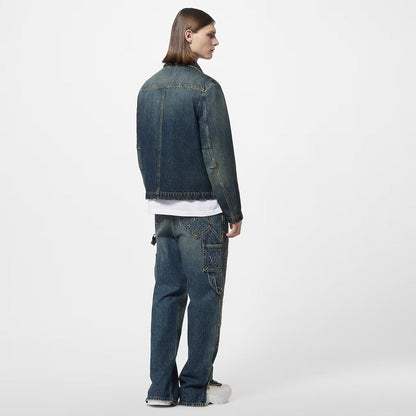 24SS joint jacquard denim jacket