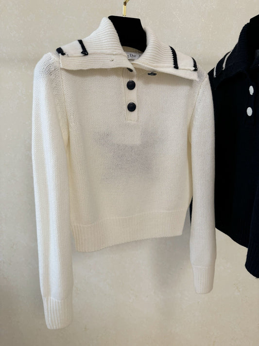 dio Lapel knitted sweater