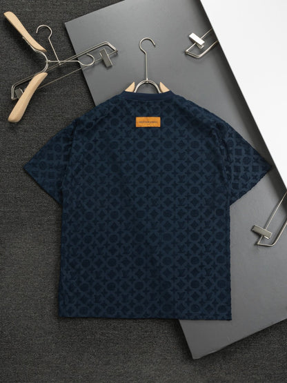 L 25 early spring monogram jacquard short sleeves