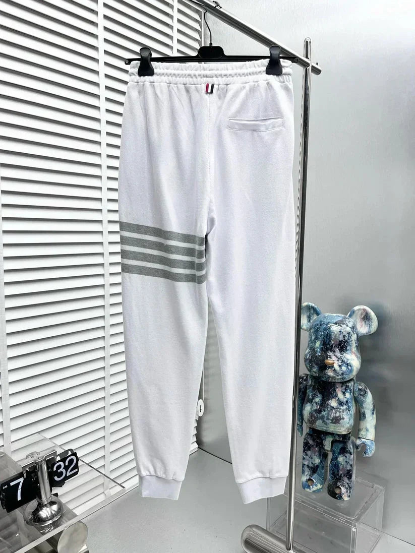 classic striped loose track pants