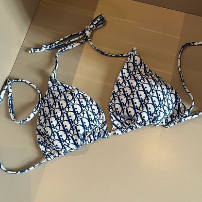 Logo print all over bikini