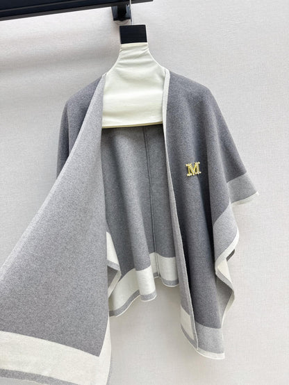 New cashmere cape coat