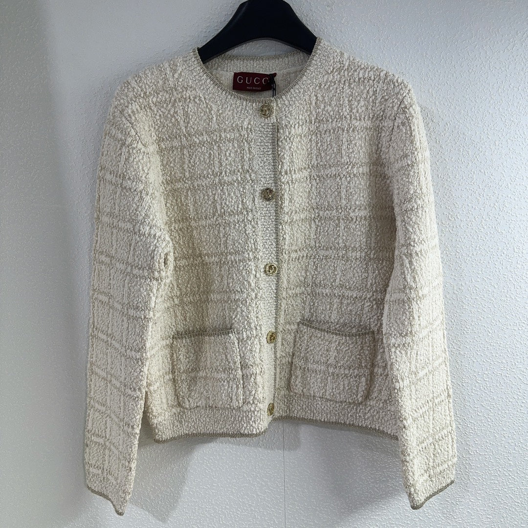 New wool knitted cardigan